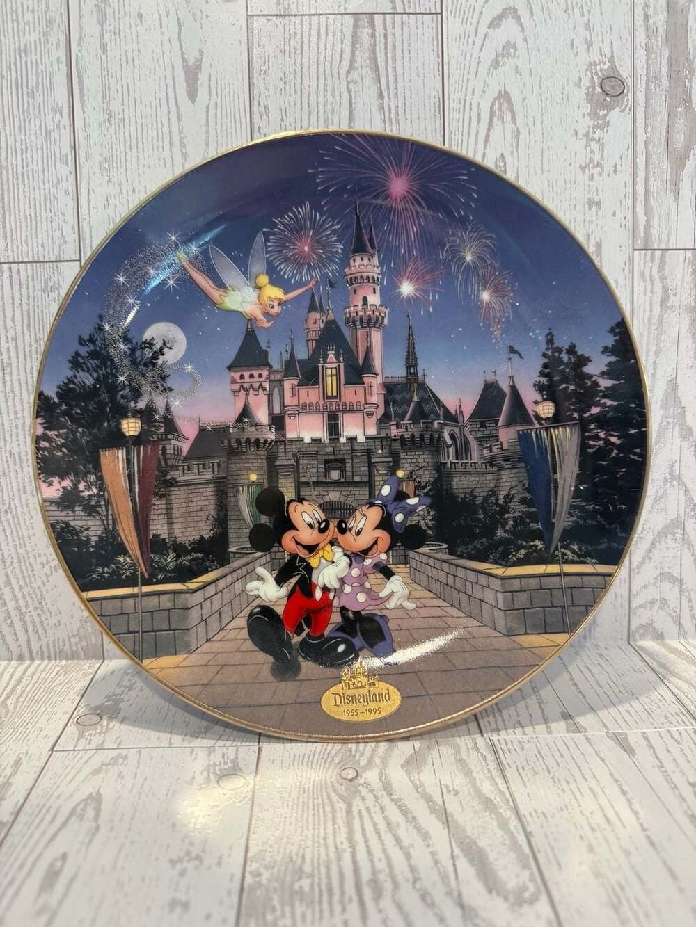 Bradford Exchange Disneyland 40th Anniversary Sleeping Beauty Castle Plate